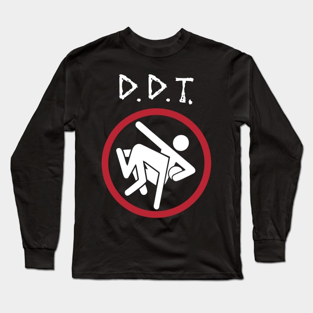 D.D.T. Thrash Zone Wrestling Parody Long Sleeve T-Shirt by Gimmickbydesign